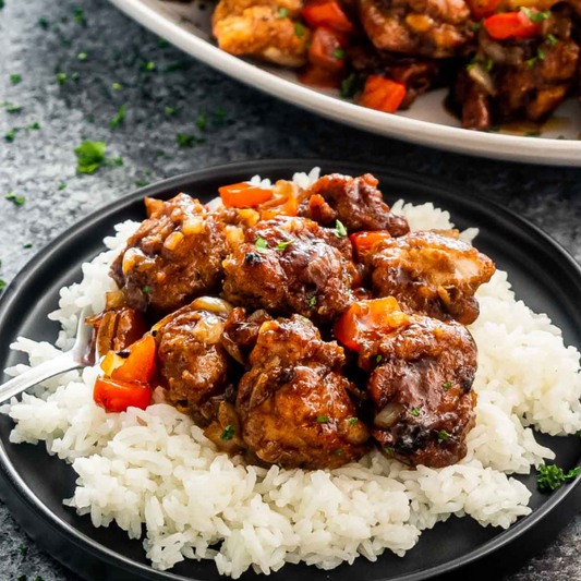 Pepper Chicken Curry  with Rice